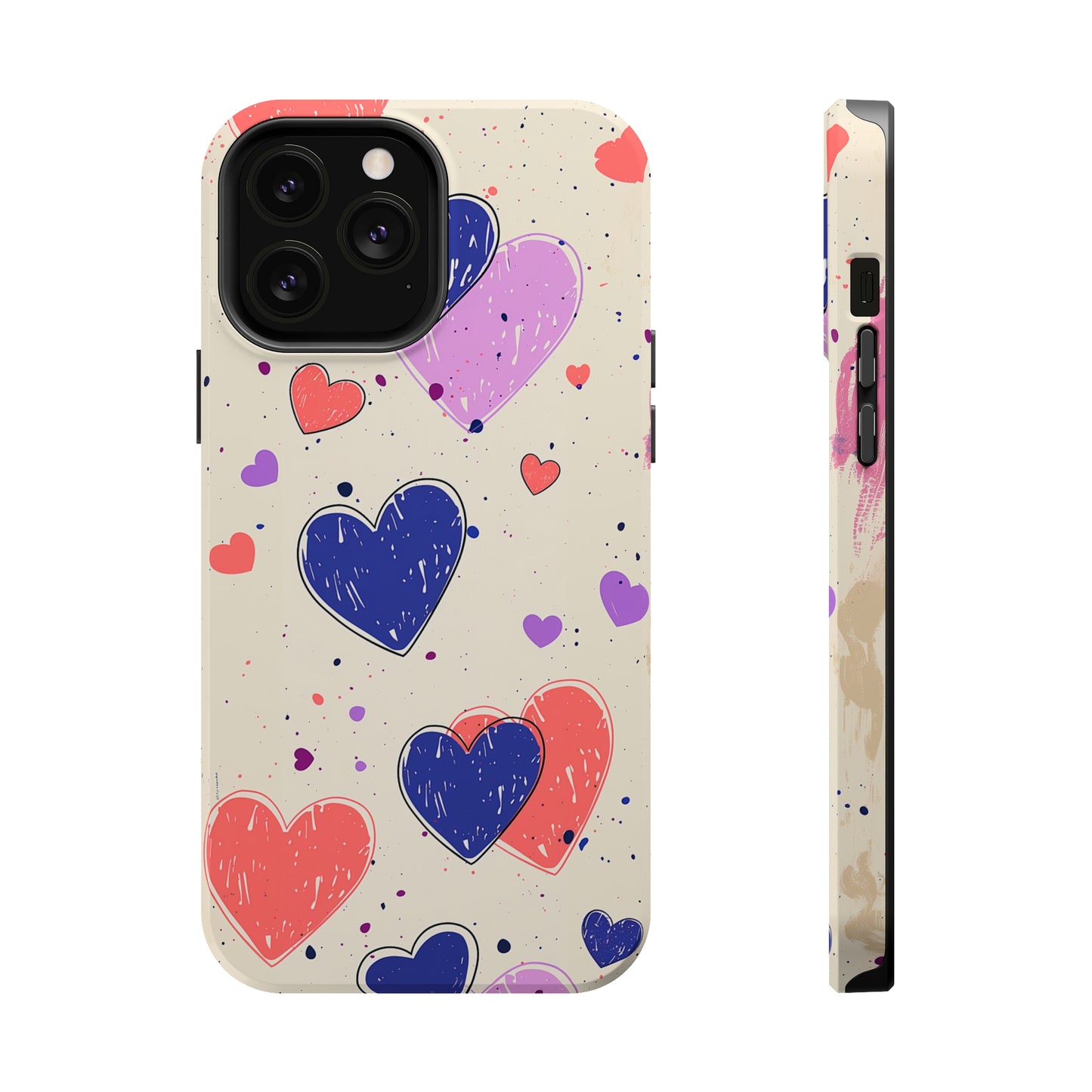 Whimsical Hearts (iPhone MagSafe Case)Rima Gallery presents the exclusive Psychedelic Flow MagSafe Durable Case For iphone 13, 14, 15, Pro, Max. Upgrade to our iPhone 13-15 MagSafe Case: Dual-layer proteRimaGallery