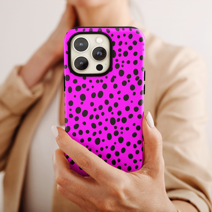 Dotted Delight - Purple (iPhone MagSafe Case)Elevate your iPhone's style with a Purple surface with scattered dark dots and a MagSafe Case, offering robust protection, MagSafe compatibility, and a choice of matRimaGallery