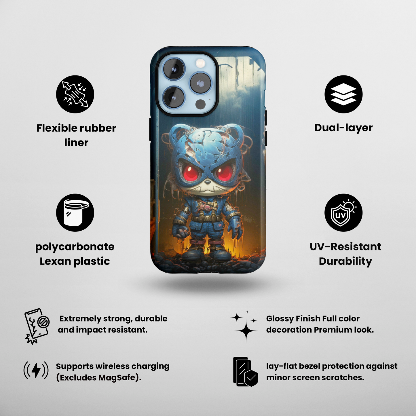 Mechanical Menace (iPhone Case 11-15)RIMA Tough Phone Case: Unmatched Style &amp; Protection for iPhone 11, 12, 13, 14, &amp; 15 🛡️📱
Product Description:
Discover the RIMA Tough Phone Case, exclusivelRimaGallery