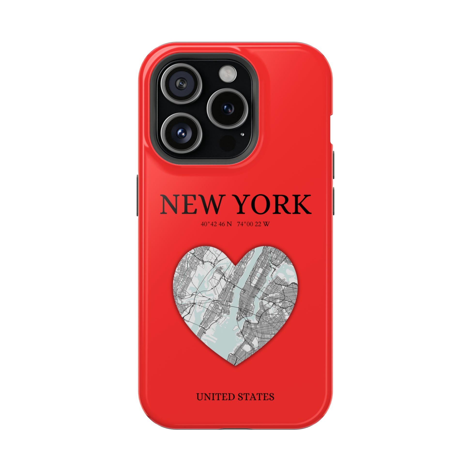 Add a touch of New York to your iPhone with the Red Heartbeat MagSafe Case, offering durable protection, seamless MagSafe compatibility, and a choice between matte o-York Heartbeat - Red (iPhone MagSafe Case)