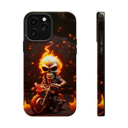 Tiny Skull Biker (iPhone MagSafe Case)Tiny Skull Biker MagSafe Durable Case: Style Meets Protection 📱✨
Upgrade your device with Rima Gallery's Tiny Skull Biker MagSafe Durable Case. This case isn’t justRimaGallery