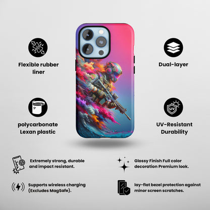 Spectral Sentinel (iPhone Case 11-15)Upgrade to RIMA: The Ultimate Eco-Friendly Case for iPhone 11-15. Combining style with sustainability, our cases feature chic, minimalist designs and top-tier protecRimaGallery