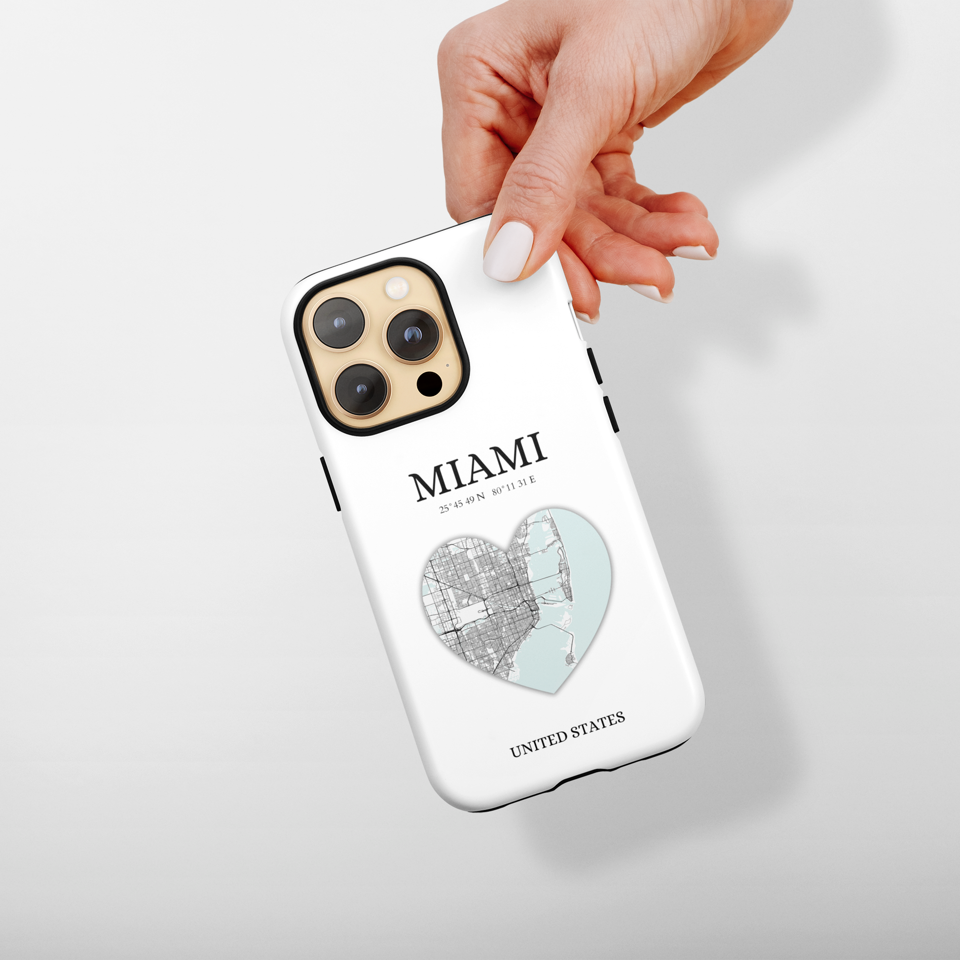 Miami Heartbeat - White (iPhone MagSafe Case)Elevate your iPhone's style with the New York Heartbeat White MagSafe Case, offering robust protection, MagSafe compatibility, and a choice of matte or glossy finishRimaGallery