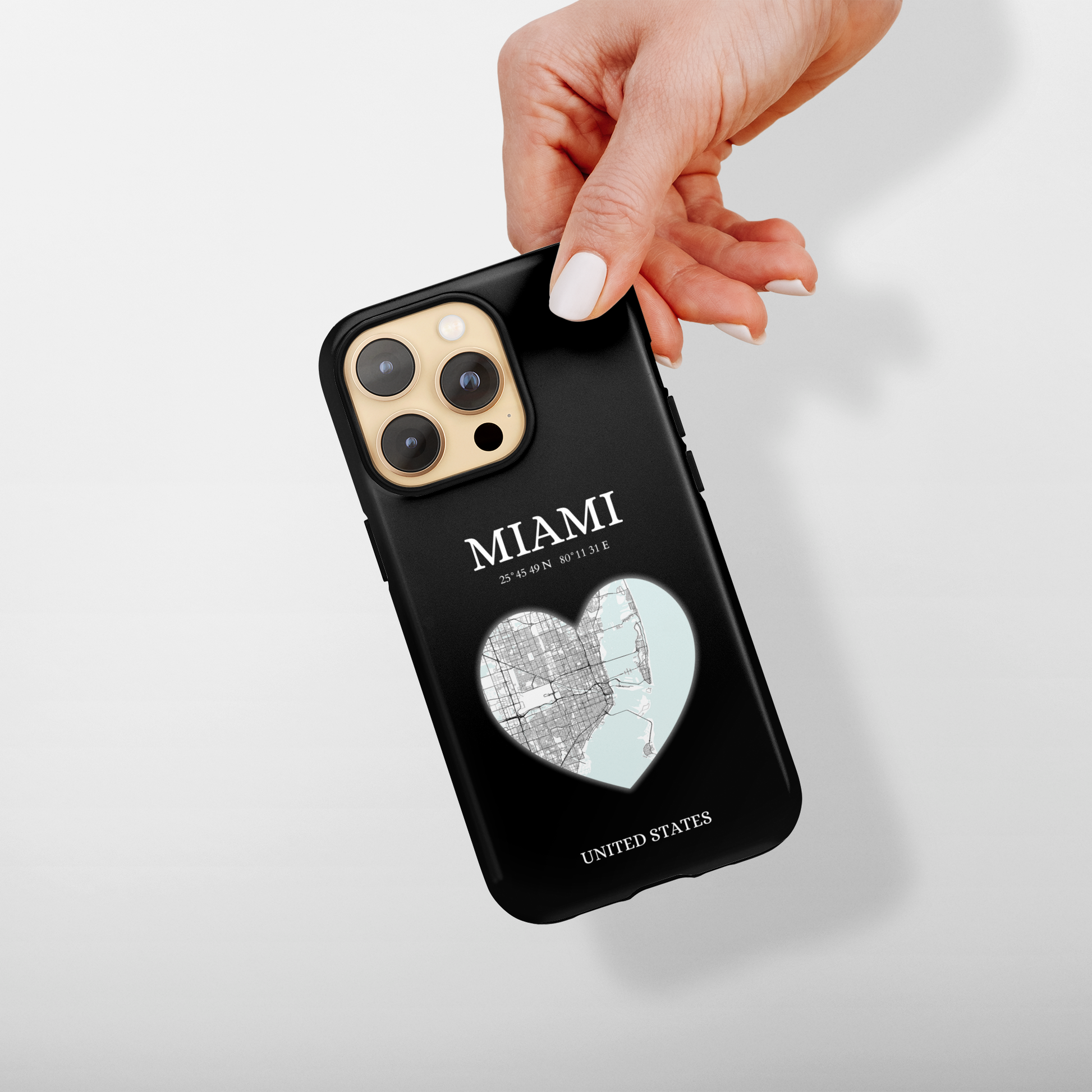 Miami Heartbeat - Black (iPhone Case 11-15)Elevate your iPhone's style with Rima's Miami Heartbeat case. Sleek, durable protection for models 11-15. Free US shipping.RimaGallery