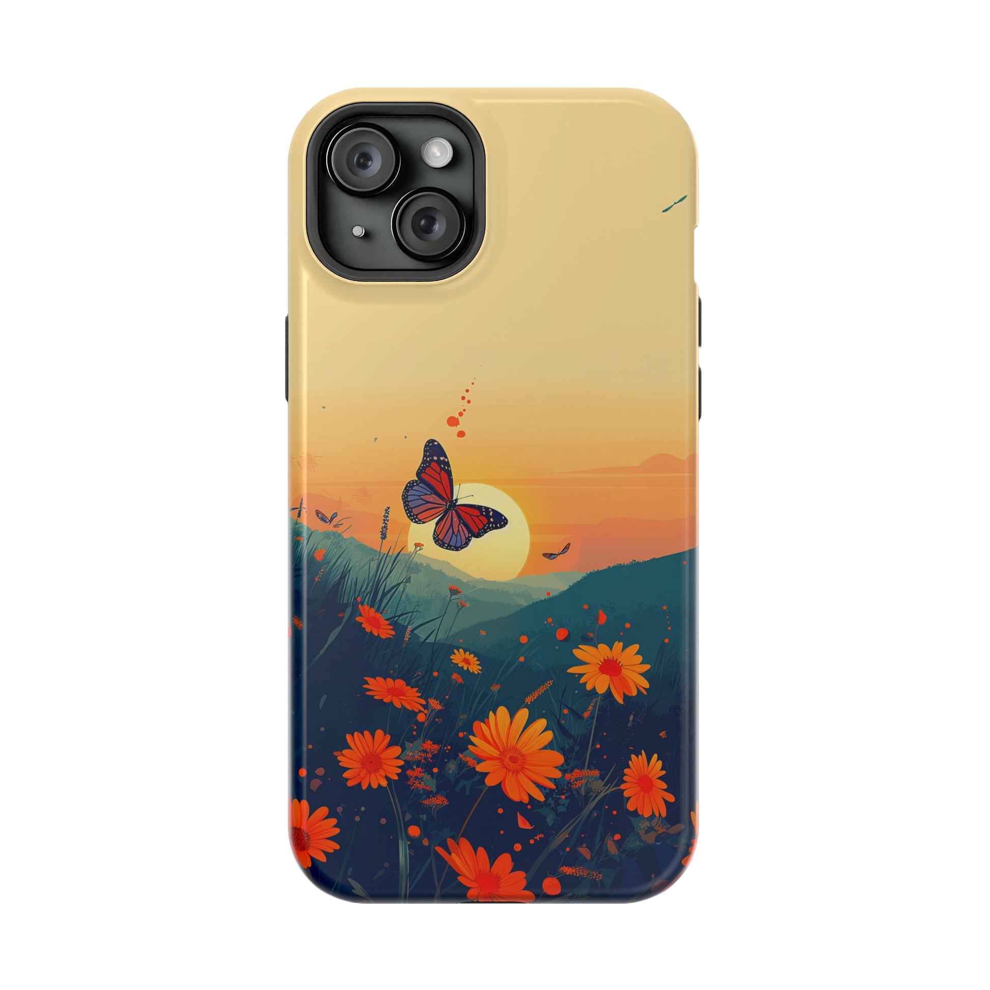 Flutter Bloom (iPhone MagSafe Case)Flutter Bloom Revolutionize your iPhone's look and feel with RIMA Tough Phone Case – ultimate protection meets elegant style for iPhone 11-15. Grab yours now! 🛡️📱RimaGallery