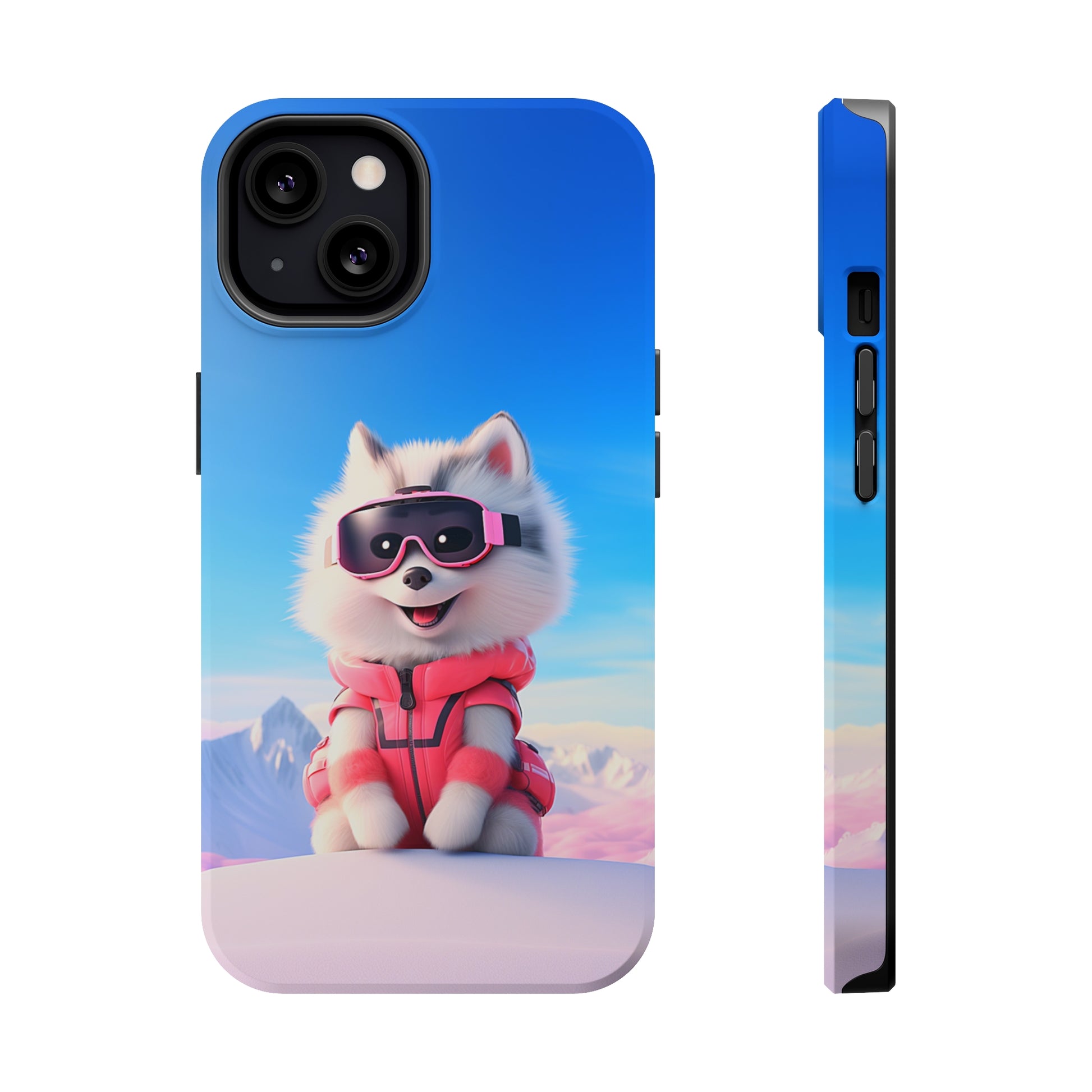 Pink Pup Skier (iPhone MagSafe Case)Pink Pup Skier MagSafe Durable Case: Style Meets Protection 📱✨
Upgrade your device with Rima Gallery's Pink Pup Skier MagSafe Durable Case. This case isn’t just aboRimaGallery