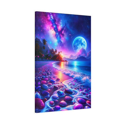 Moonglade Mirage (Canvas)Moonglade Mirage (Canvas  Matte finish, stretched, with a depth of 1.25 inches)Make an art statement with RimaGallery's ethically produced canvases. Sustainably sourRimaGallery