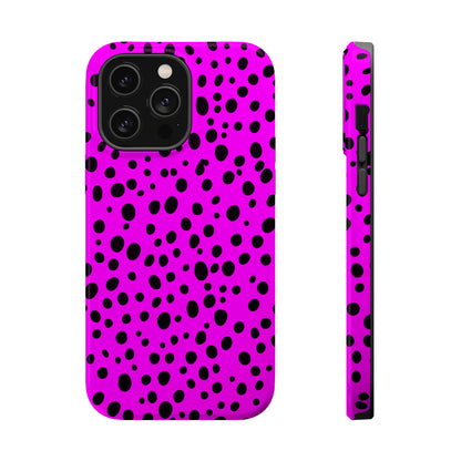 Dotted Delight - Purple (iPhone MagSafe Case)Elevate your iPhone's style with a Purple surface with scattered dark dots and a MagSafe Case, offering robust protection, MagSafe compatibility, and a choice of matRimaGallery