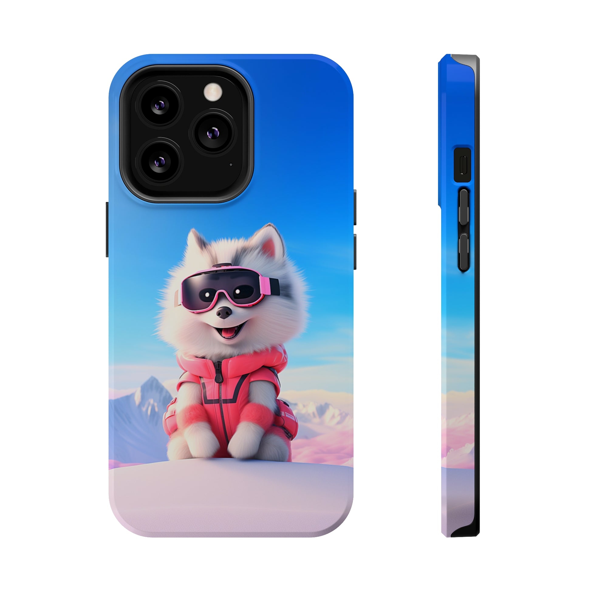 Pink Pup Skier (iPhone MagSafe Case)Pink Pup Skier MagSafe Durable Case: Style Meets Protection 📱✨
Upgrade your device with Rima Gallery's Pink Pup Skier MagSafe Durable Case. This case isn’t just aboRimaGallery