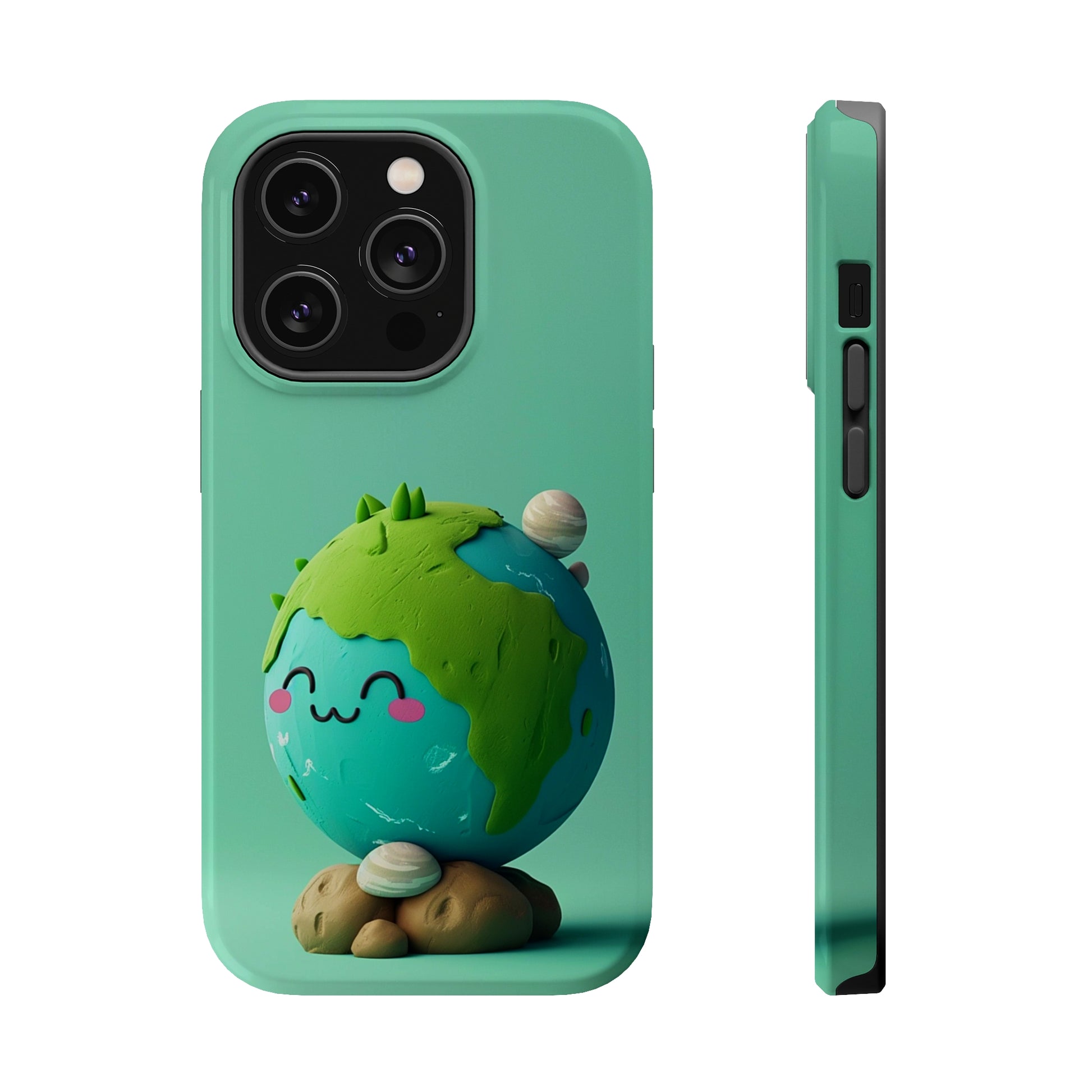 Adorable clay earth (iPhone MagSafe Case)Revolutionize your iPhone's look and feel with RIMA Tough Phone Case – ultimate protection meets elegant style for iPhone 11-15. Grab yours now! 🛡️📱RimaGallery