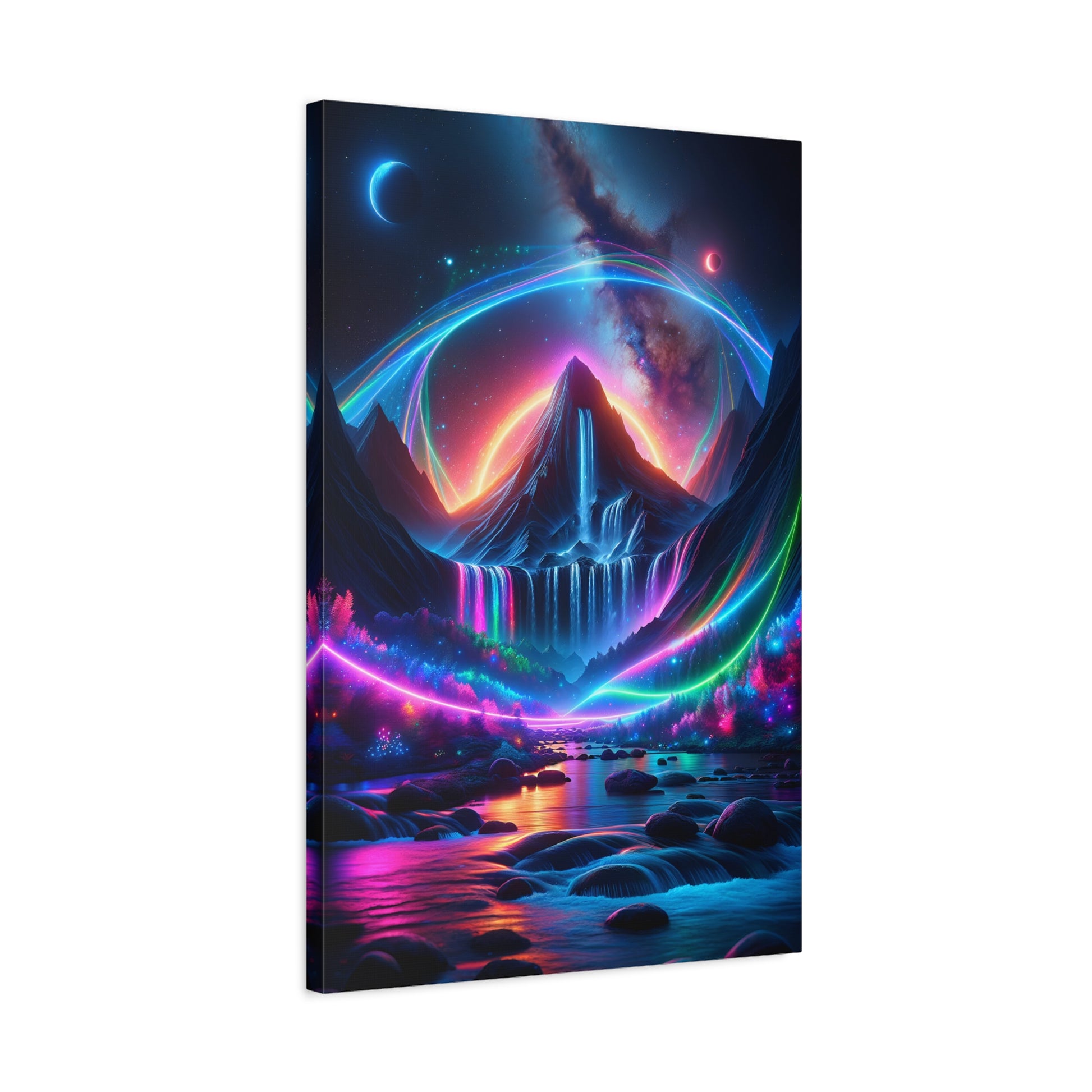 Celestial Cascades (Canvas)Celestial Cascades (Canvas  Matte finish, stretched, with a depth of 1.25 inches)
Make an art statement with RimaGallery's responsibly made canvases. Eco-friendly coRimaGallery