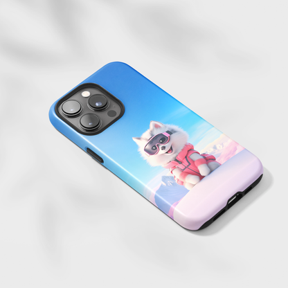 Pink Pup Skier (iPhone MagSafe Case)Pink Pup Skier MagSafe Durable Case: Style Meets Protection 📱✨
Upgrade your device with Rima Gallery's Pink Pup Skier MagSafe Durable Case. This case isn’t just aboRimaGallery