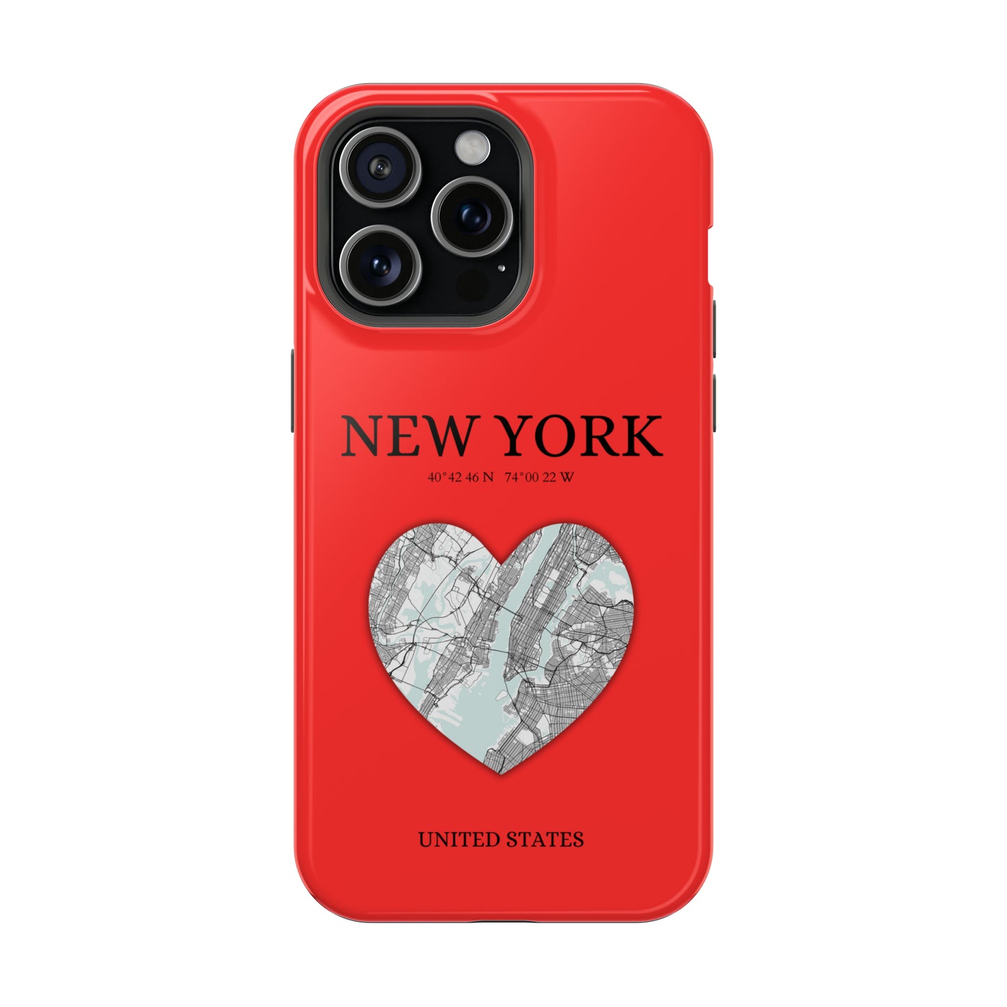 Add a touch of New York to your iPhone with the Red Heartbeat MagSafe Case, offering durable protection, seamless MagSafe compatibility, and a choice between matte o-York Heartbeat - Red (iPhone MagSafe Case)