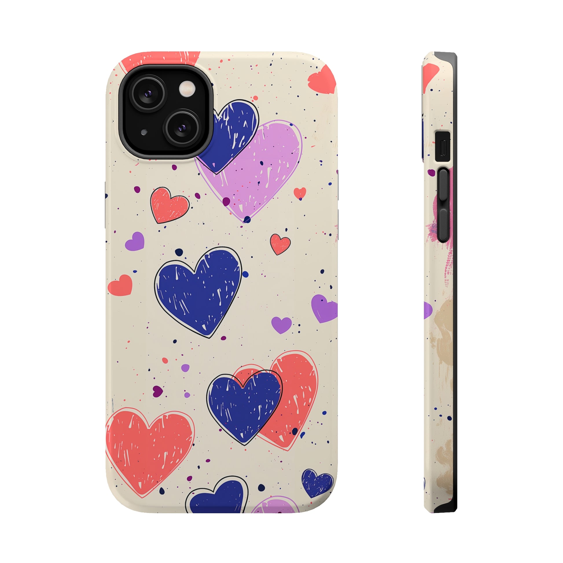 Whimsical Hearts (iPhone MagSafe Case)Rima Gallery presents the exclusive Psychedelic Flow MagSafe Durable Case For iphone 13, 14, 15, Pro, Max. Upgrade to our iPhone 13-15 MagSafe Case: Dual-layer proteRimaGallery