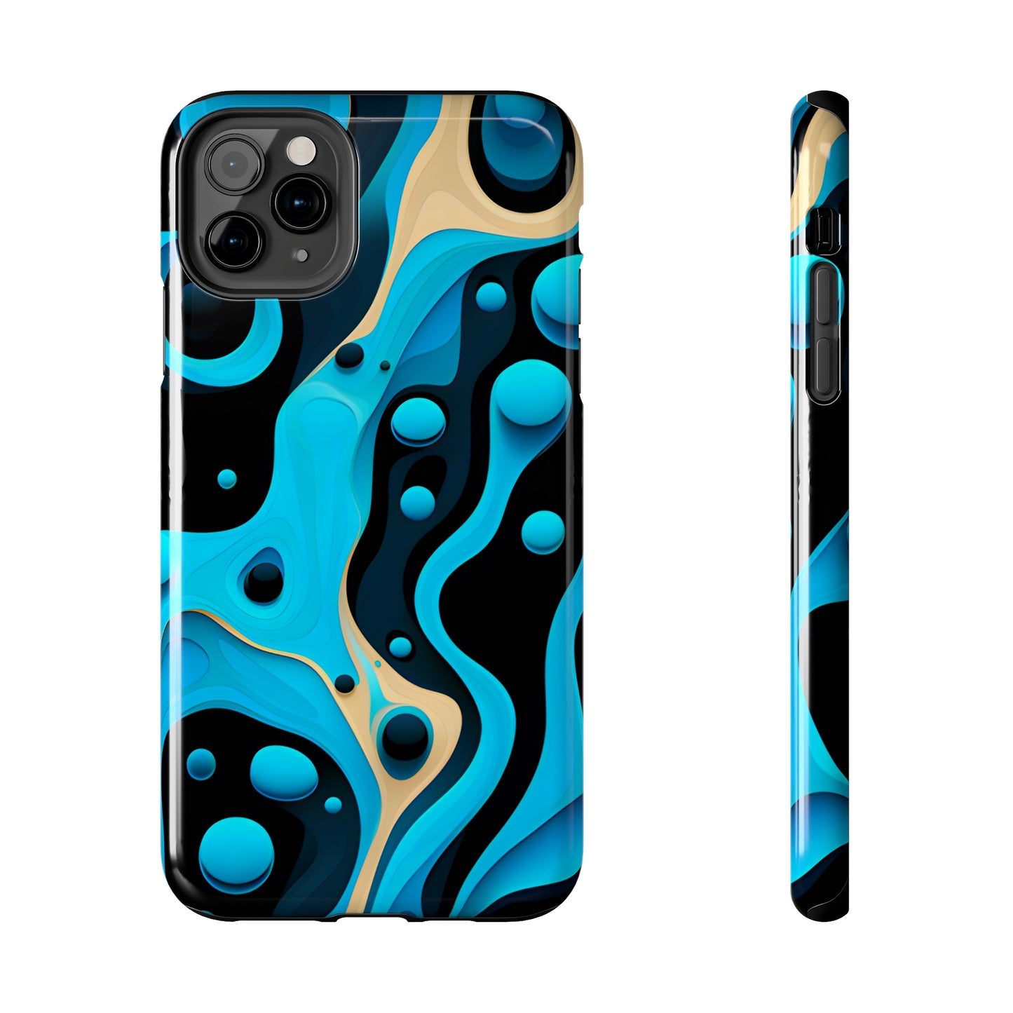 Flowing Shapes Harmony (iPhone Case 11-15)Revolutionize your iPhone's look and feel with RIMA Tough Phone Case – ultimate protection meets elegant style for iPhone 11-15. Grab yours now! 🛡️📱RimaGallery