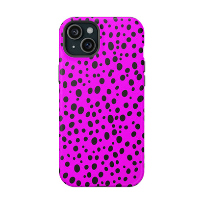 Dotted Delight - Purple (iPhone MagSafe Case)Elevate your iPhone's style with a Purple surface with scattered dark dots and a MagSafe Case, offering robust protection, MagSafe compatibility, and a choice of matRimaGallery