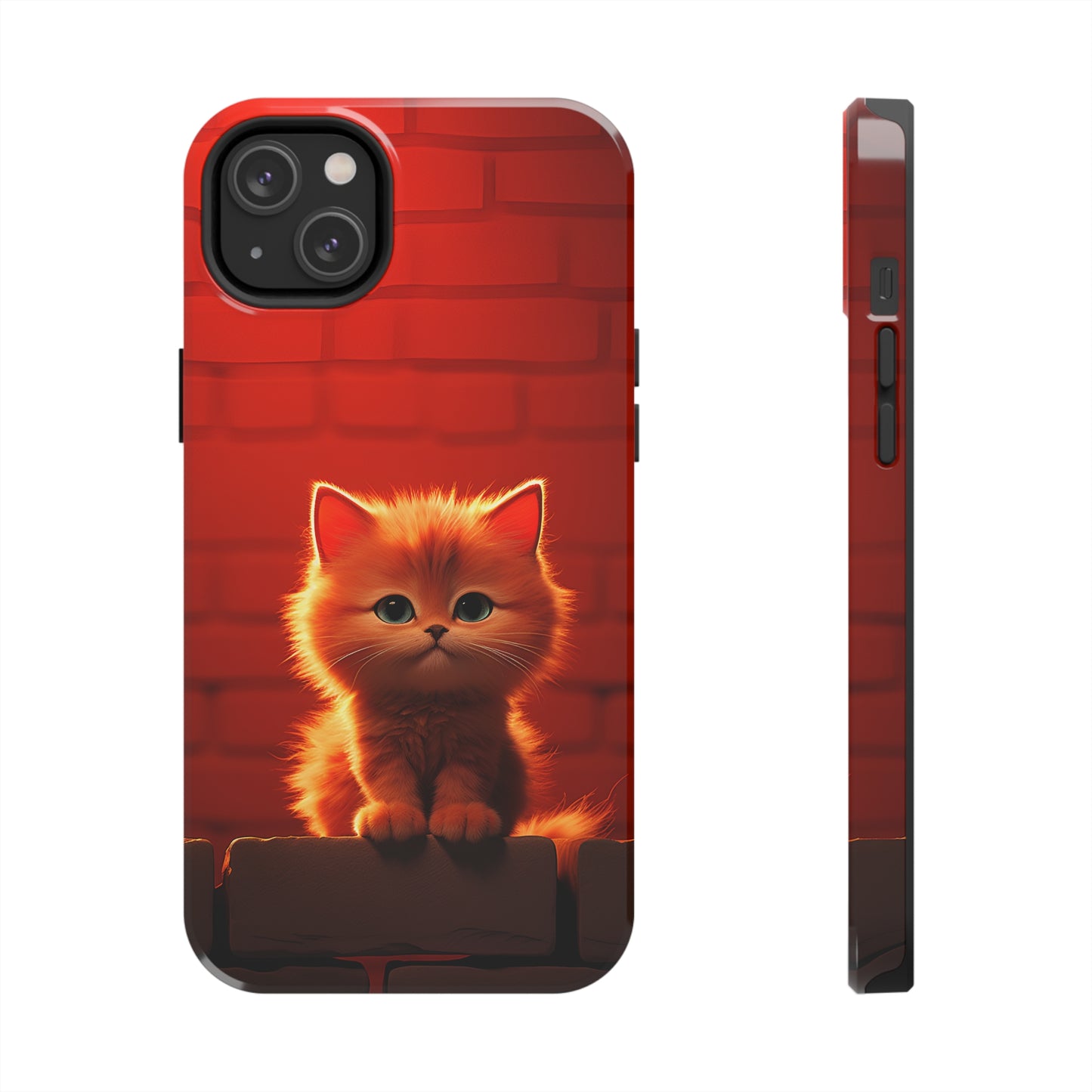 Cute Cat Sitting On a Wall (iPhone Case 11-15)Style meets safety in the RIMA Tough Phone Case for iPhone 11-15. Secure your phone in sophistication. Make a statement today! 🎨🔐RimaGallery