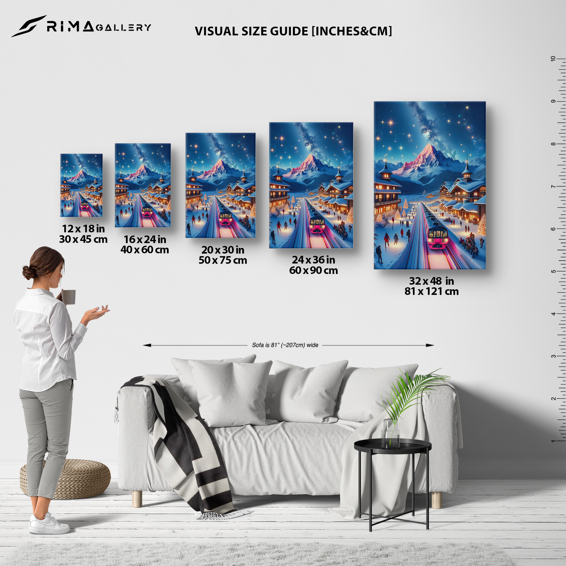 Starry Mountain Eve (Canvas)Experience the fusion of art and ethics with RimaGallery's eco-friendly canvases. Stunning visuals, diverse sizes, and sustainable materials. Transform your space noRimaGallery