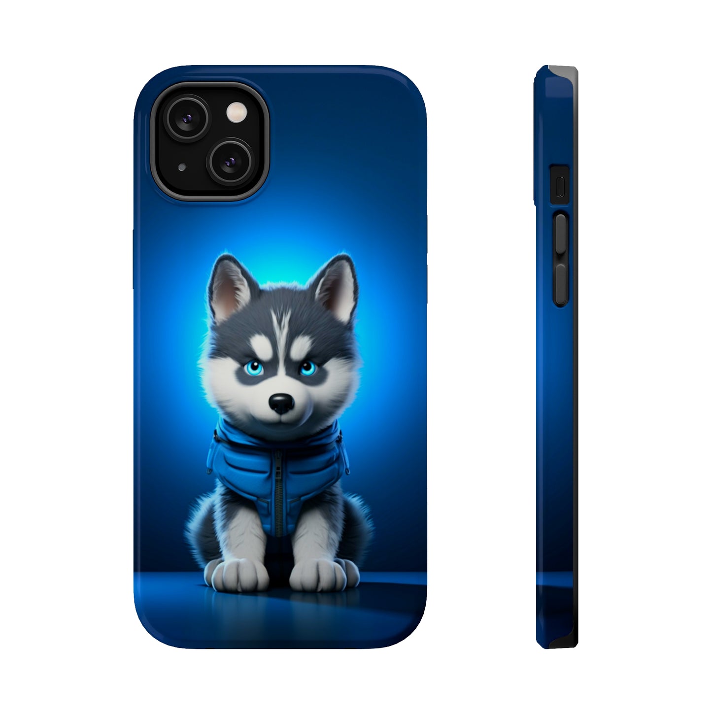 Blue Husky Charm (iPhone MagSafe Case)Blue Husky Charm MagSafe Durable Case: Style Meets Protection 📱✨
Upgrade your device with Rima Gallery's Blue Husky Charm MagSafe Durable Case. This case isn’t justRimaGallery