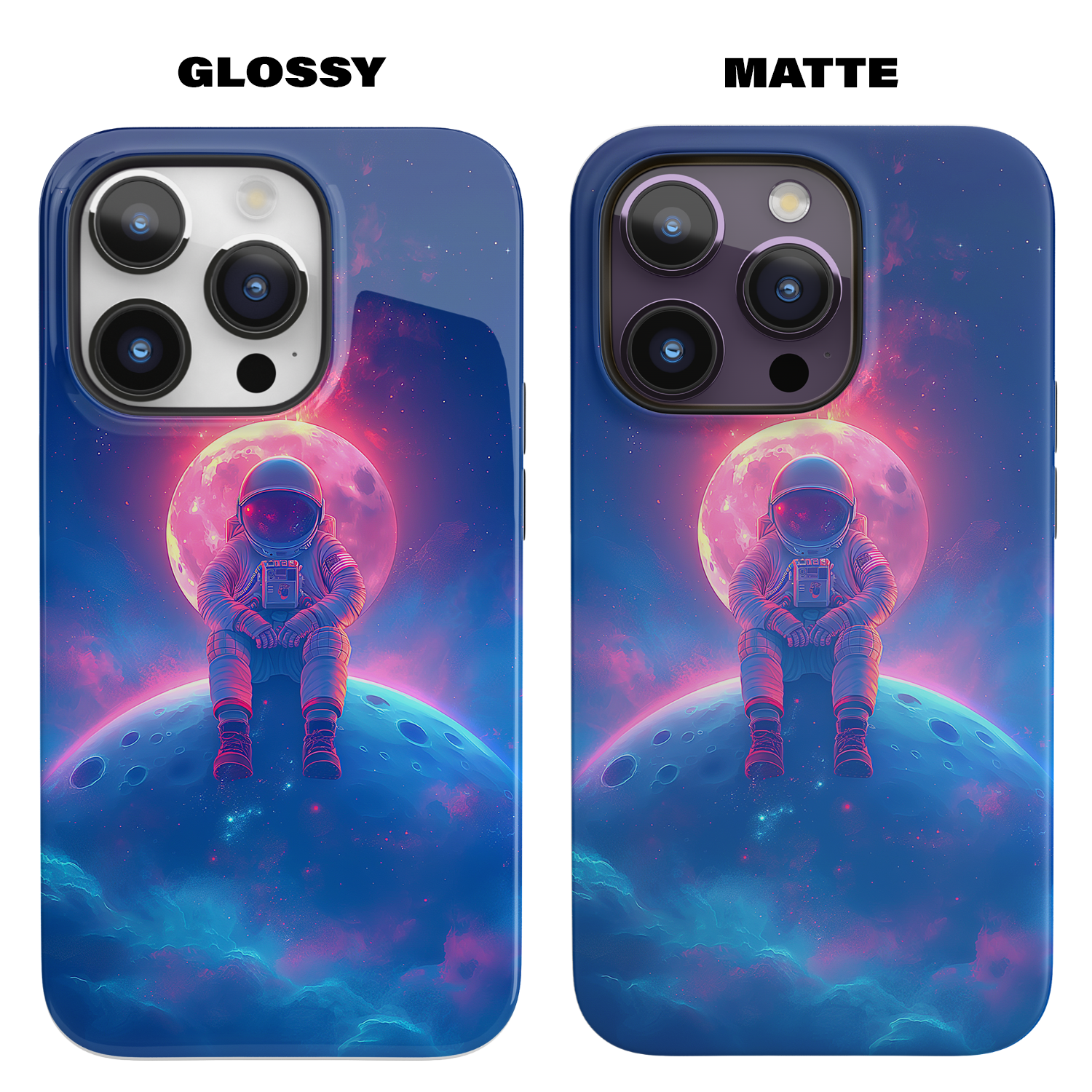 Lunar Dreamer (iPhone MagSafe Case)Get the best in smartphone protection with Astronaut sitting on a moon against a cosmic backdrop on iphone MagSafe Durable Case. Click to shop and transform your phoRimaGallery