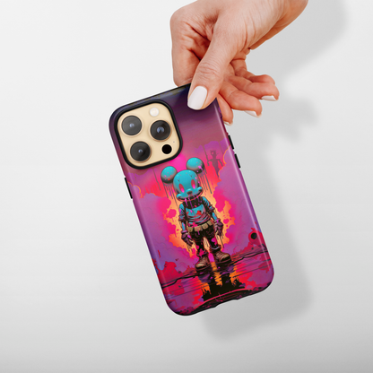 Sunset Whiskers Mousey Adventure (iPhone Case 11-15)Cuteness Overload at Twilight 🌅🐭: Add a sprinkle of whimsy to your day with our "Sunset Whiskers" phone case! An endearing mouse cartoon character, painted with thRimaGallery