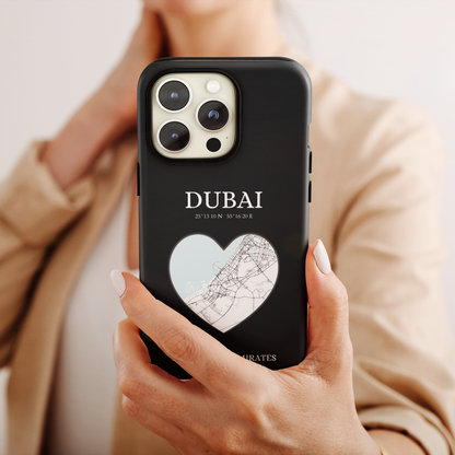 Dubai Heartbeat - Black (iPhone Case 11-15)