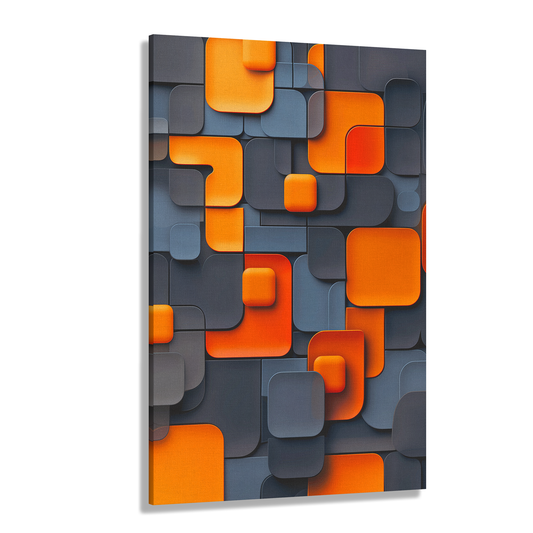 Tangerine Grid (Canvas)Discover Tangerine Grid at RimaGallery: a premium, eco-friendly canvas celebrating quality and sustainability. Elevate your space with vibrant, lasting art.RimaGallery