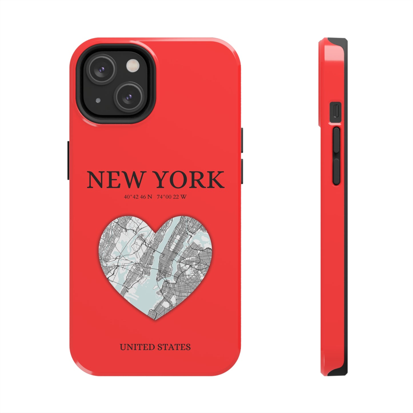 New York Heartbeat - Red (iPhone Case 11-15)