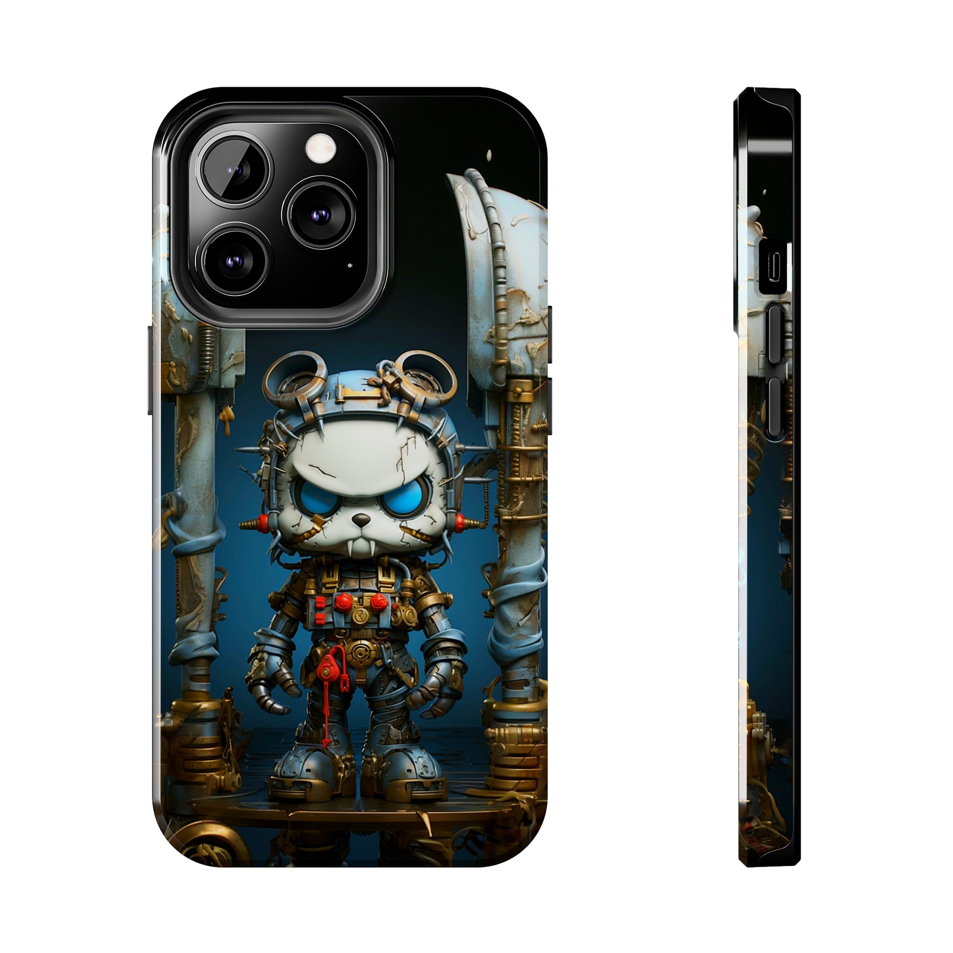 Steampunk Sentry (iPhone Case 11-15)RIMA Tough Phone Case: Unmatched Style &amp; Protection for iPhone 11, 12, 13, 14, &amp; 15 🛡️📱
Product Description:
Discover the RIMA Tough Phone Case, exclusivelRimaGallery