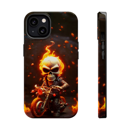 Tiny Skull Biker (iPhone MagSafe Case)Tiny Skull Biker MagSafe Durable Case: Style Meets Protection 📱✨
Upgrade your device with Rima Gallery's Tiny Skull Biker MagSafe Durable Case. This case isn’t justRimaGallery