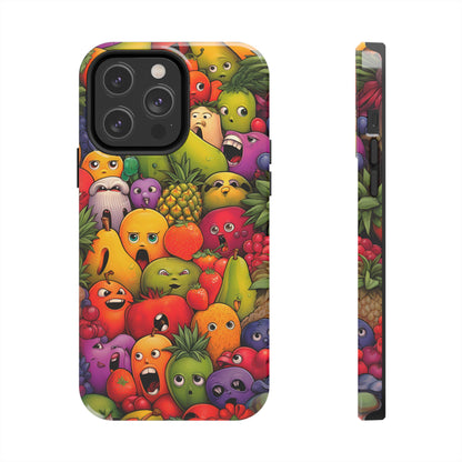 Frutas con Caras (Funda iPhone 11-15)