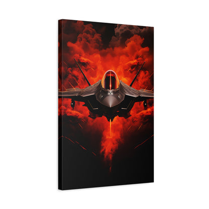Jet Fighter (Canvas)Jet Fighter (Canvas  Matte finish, stretched, with a depth of 1.25 inches) Elevate your décor with RimaGallery’s responsibly made art canvases. Our eco-friendly mateRimaGallery