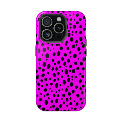 Dotted Delight - Purple (iPhone MagSafe Case)Elevate your iPhone's style with a Purple surface with scattered dark dots and a MagSafe Case, offering robust protection, MagSafe compatibility, and a choice of matRimaGallery