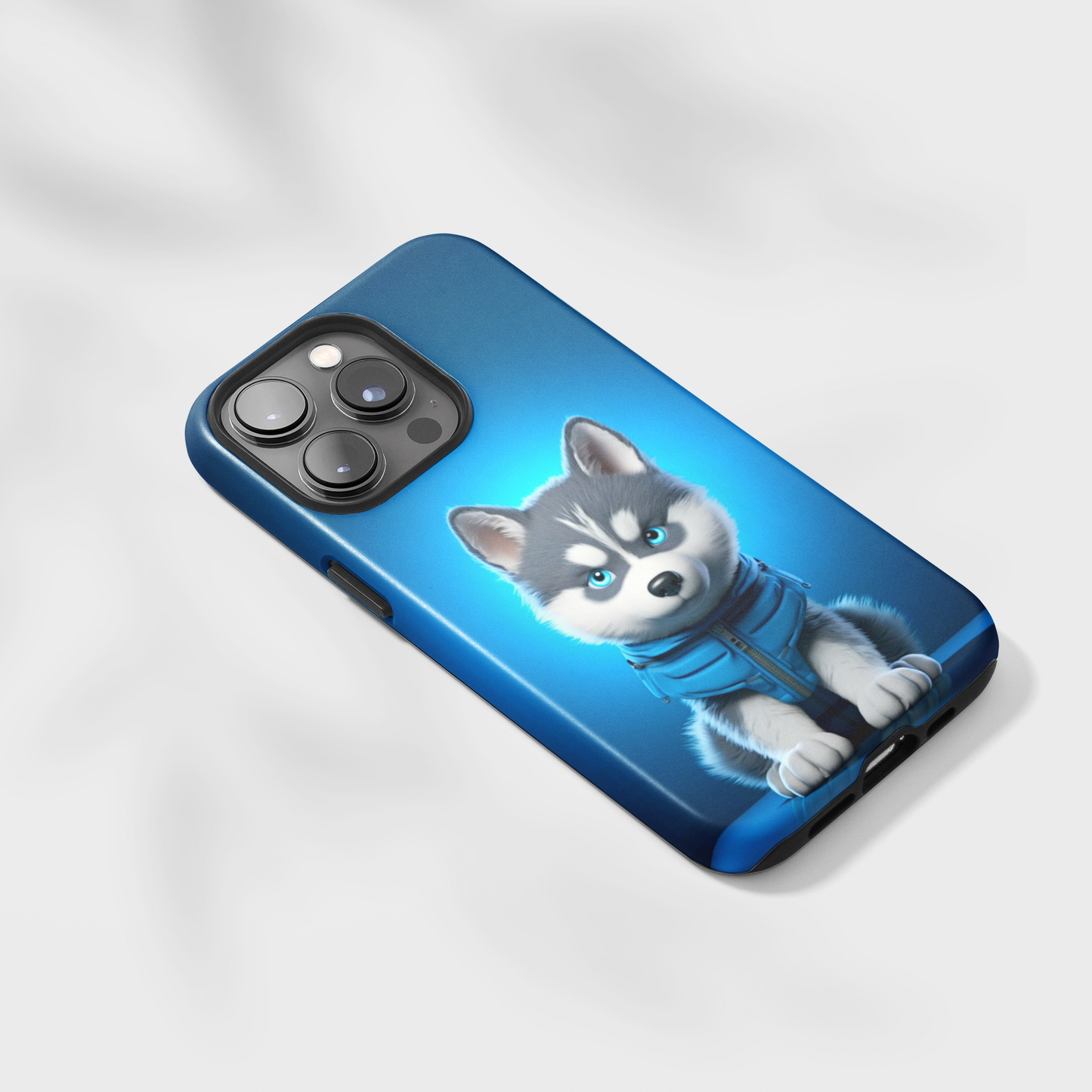 Blue Husky Charm (iPhone MagSafe Case)Blue Husky Charm MagSafe Durable Case: Style Meets Protection 📱✨
Upgrade your device with Rima Gallery's Blue Husky Charm MagSafe Durable Case. This case isn’t justRimaGallery