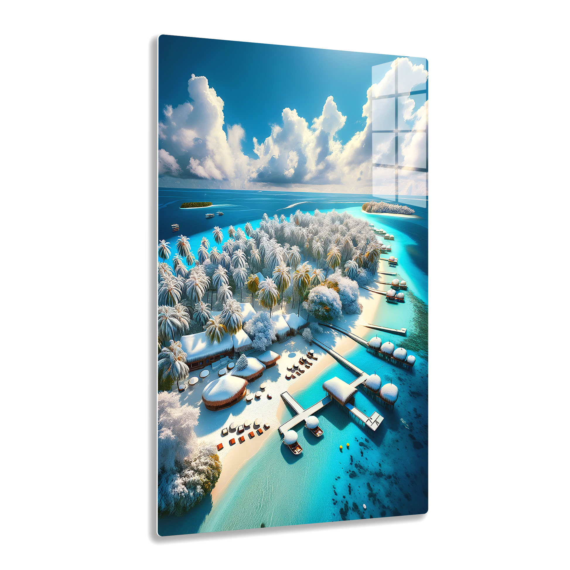 Iced Tropics (Acrylic)Make a statement with Iced Tropics acrylic prints. The 1⁄4" acrylic panel exudes the illusion of a smooth glass surface for vibrant artwork. Pre-installed hanging haRimaGallery