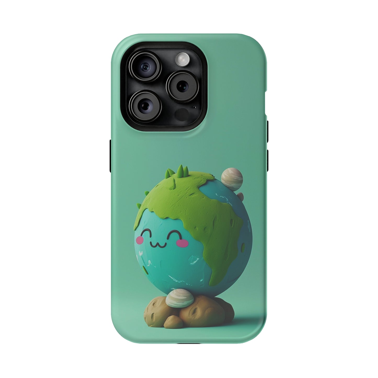 Adorable clay earth (iPhone MagSafe Case)Revolutionize your iPhone's look and feel with RIMA Tough Phone Case – ultimate protection meets elegant style for iPhone 11-15. Grab yours now! 🛡️📱RimaGallery