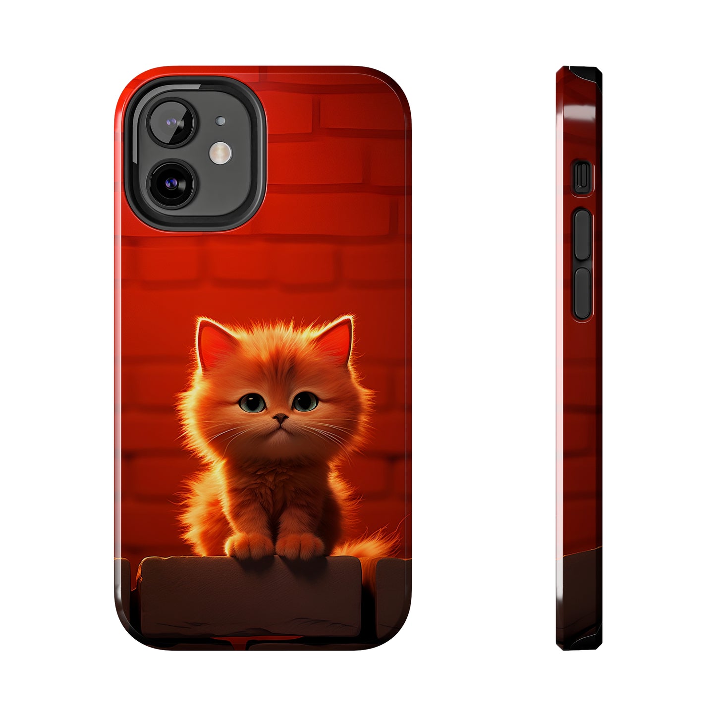 Cute Cat Sitting On a Wall (iPhone Case 11-15)Style meets safety in the RIMA Tough Phone Case for iPhone 11-15. Secure your phone in sophistication. Make a statement today! 🎨🔐RimaGallery