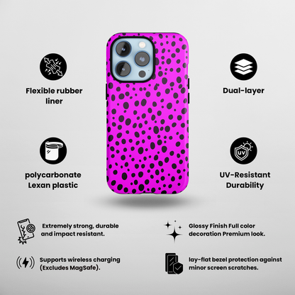 Dotted Delight - Purple (iPhone Case 11-15)