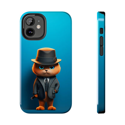 Detective Cat (iPhone Case 11-15)RIMA Tough Phone Case: Your iPhone's Perfect Armor! Tailored for iPhone 11-15, offering elegant design and robust protection. Embrace the fusion of technology and suRimaGallery