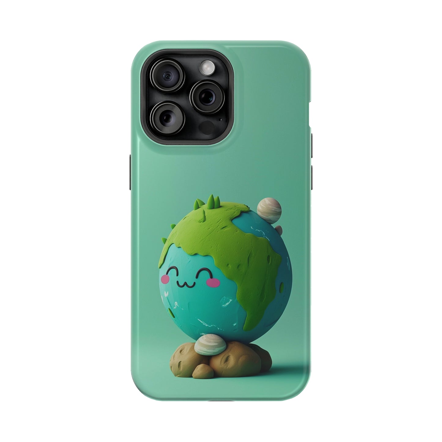 Adorable clay earth (iPhone MagSafe Case)Revolutionize your iPhone's look and feel with RIMA Tough Phone Case – ultimate protection meets elegant style for iPhone 11-15. Grab yours now! 🛡️📱RimaGallery