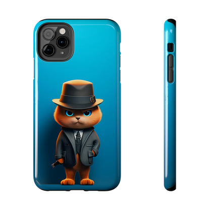 Detective Cat (iPhone Case 11-15)RIMA Tough Phone Case: Your iPhone's Perfect Armor! Tailored for iPhone 11-15, offering elegant design and robust protection. Embrace the fusion of technology and suRimaGallery