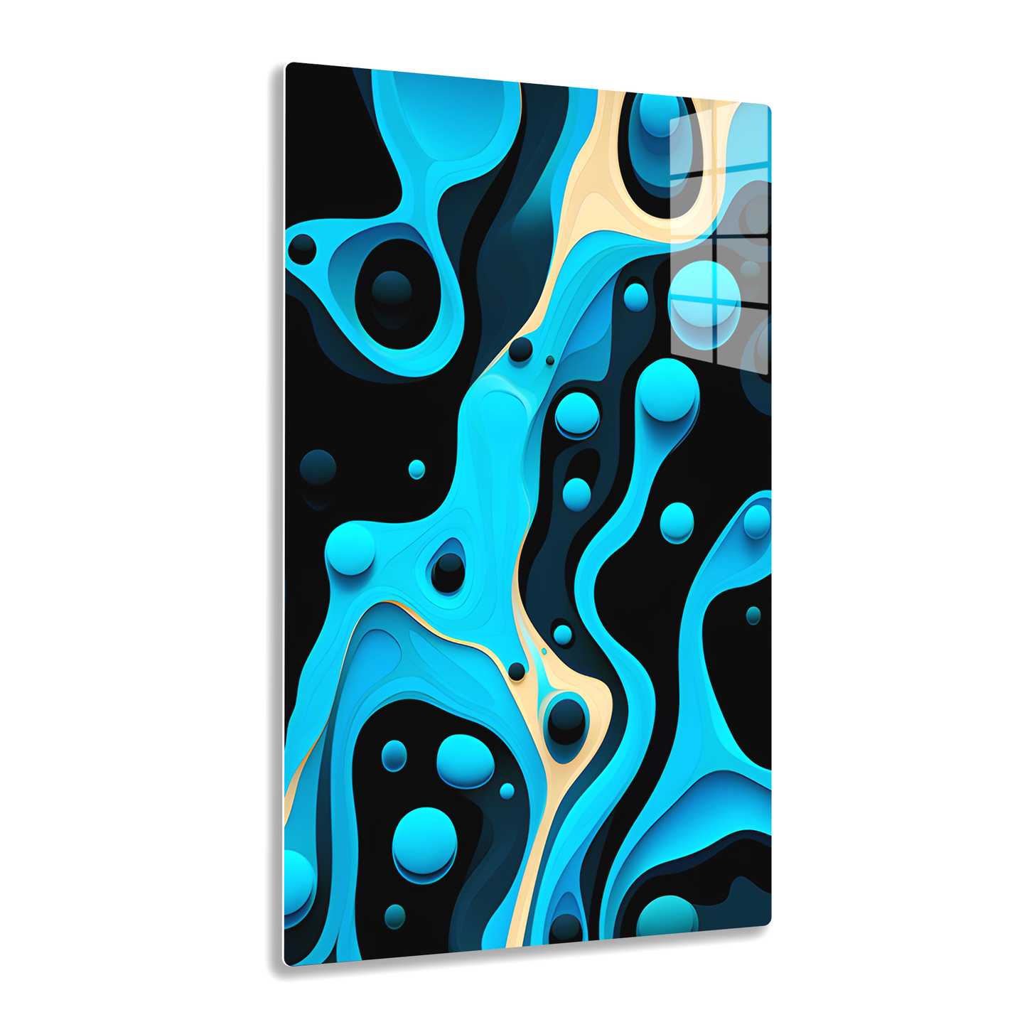 Flowing Shapes Harmony (Acrylic)Flowing Shapes Harmony Acrylic Wall Art with a Glass-Like Finish that Will Take Your Breath Away.Elevate Any Ambiance with Stellar Eye Acrylic Print🌟:Discover the bRimaGallery