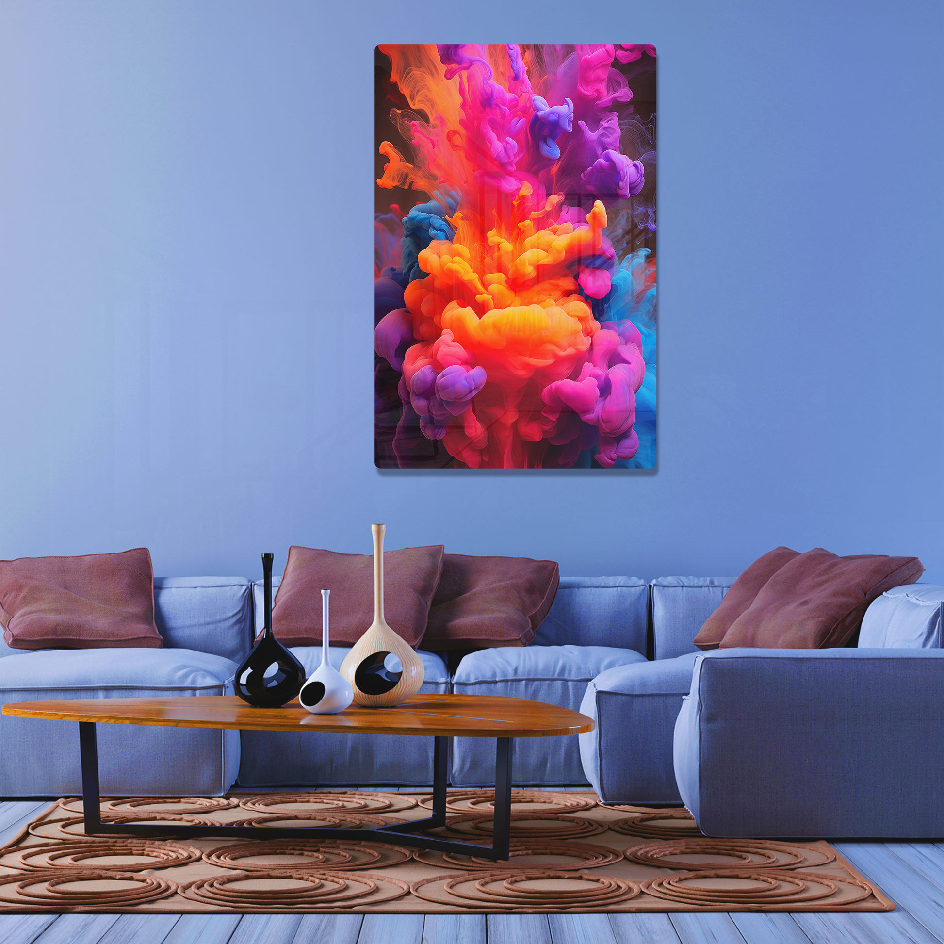 Neon Smoke (Acrylic)Elevate your space with dazzling acrylic prints of Neon Smoke from RimaGallery. Our glass-like 1⁄4” acrylic panels feature stunning prints that make an art statementRimaGallery