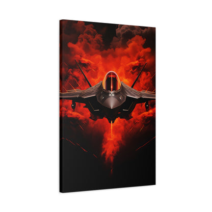 Jet Fighter (Canvas)Jet Fighter (Canvas  Matte finish, stretched, with a depth of 1.25 inches) Elevate your décor with RimaGallery’s responsibly made art canvases. Our eco-friendly mateRimaGallery