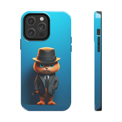 Detective Cat (iPhone Case 11-15)RIMA Tough Phone Case: Your iPhone's Perfect Armor! Tailored for iPhone 11-15, offering elegant design and robust protection. Embrace the fusion of technology and suRimaGallery