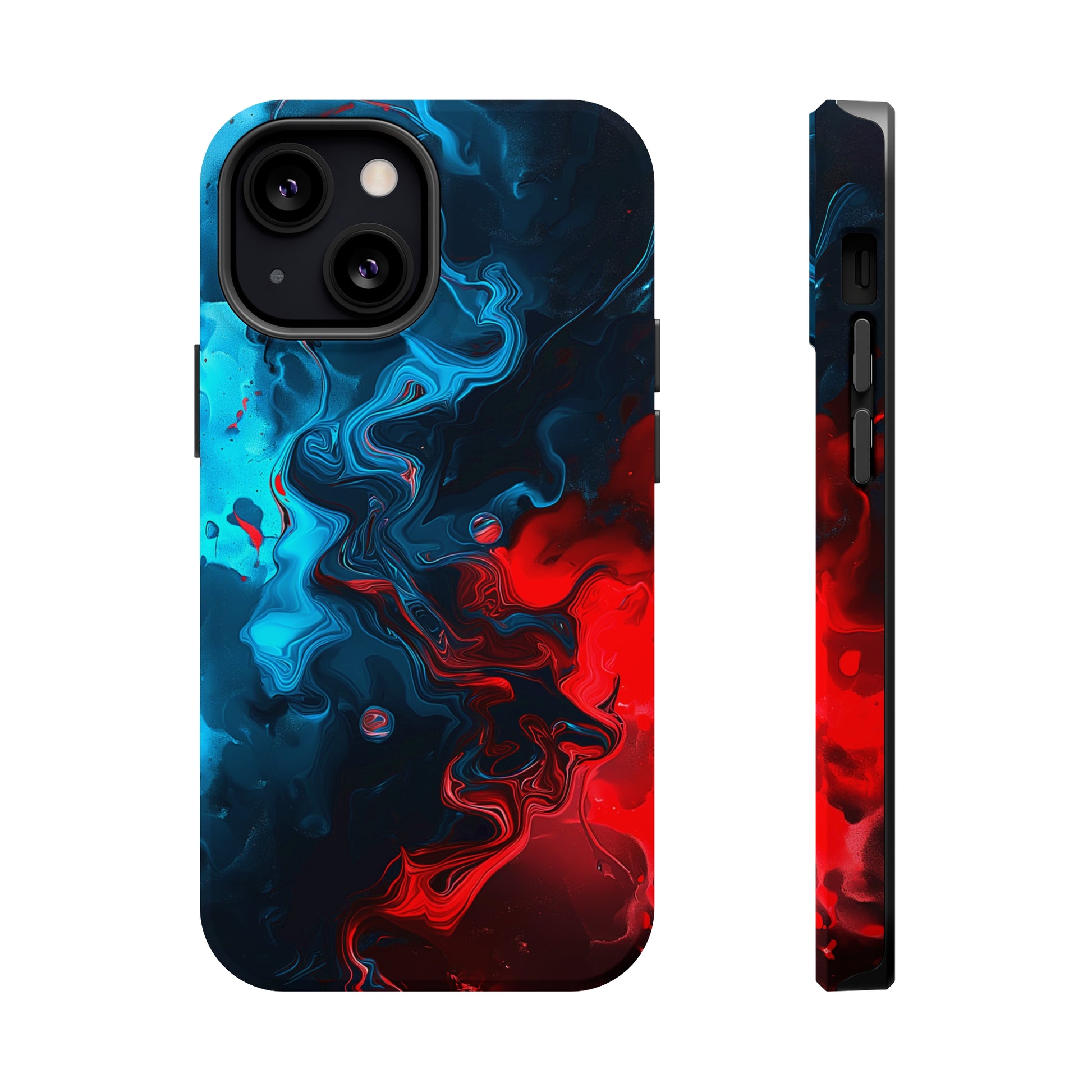 Whimsy Waves (iPhone MagSafe Case)Elevate your iPhone's style with Abstract Red and Blue Swirl Pattern Smartphone Case MagSafe Case, offering robust protection, MagSafe compatibility, and a choice ofRimaGallery