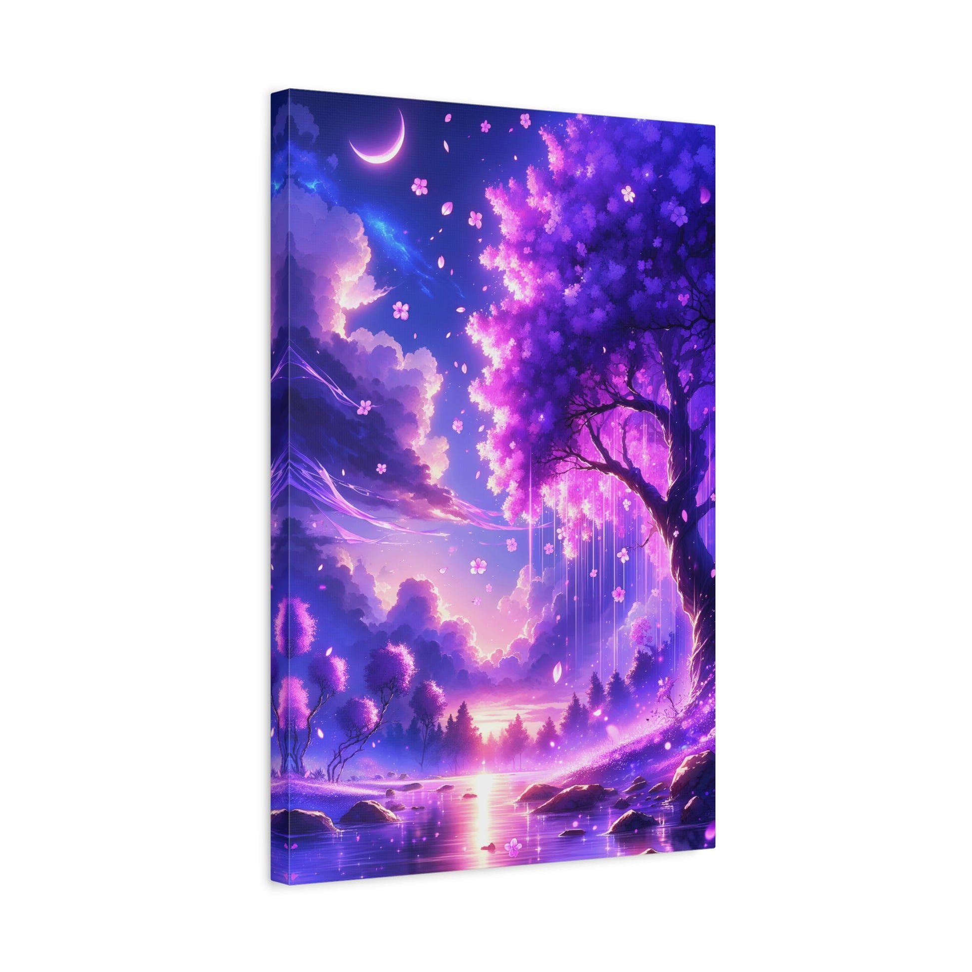 Twilight Bloomfall (Canvas)Twilight Bloomfall (Canvas  Matte finish, stretched, with a depth of 1.25 inches)
Make an art statement with RimaGallery's responsibly made canvases. Eco-friendly coRimaGallery