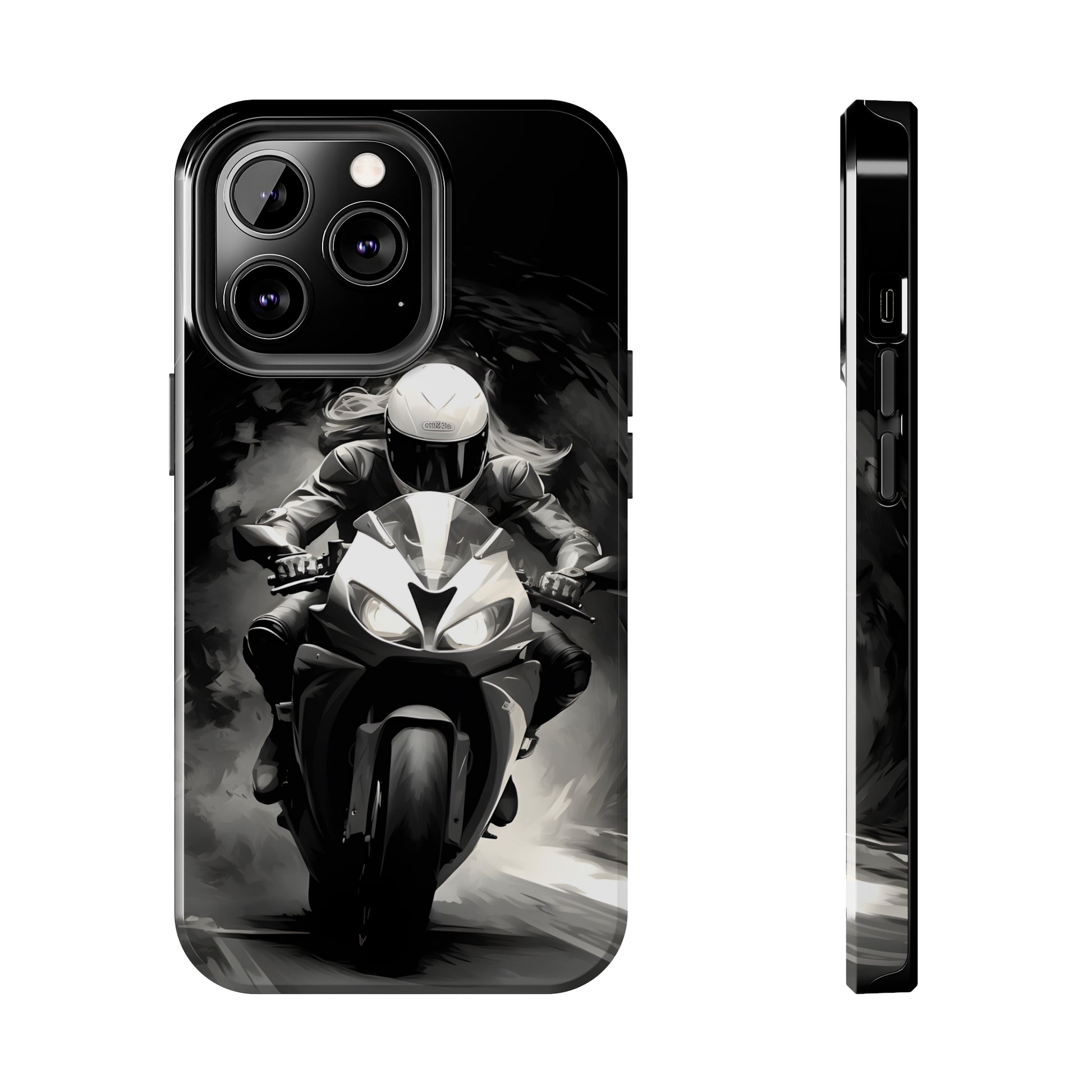 Female Night Biking (iPhone Case 11-15)RIMA Tough Phone Case for iPhone 11, 12, 13, 14, &amp; 15 : Female Night Biking with Glossy Finish 📱✨
Protect your iPhone models 11 through 15 in style with this duRimaGallery