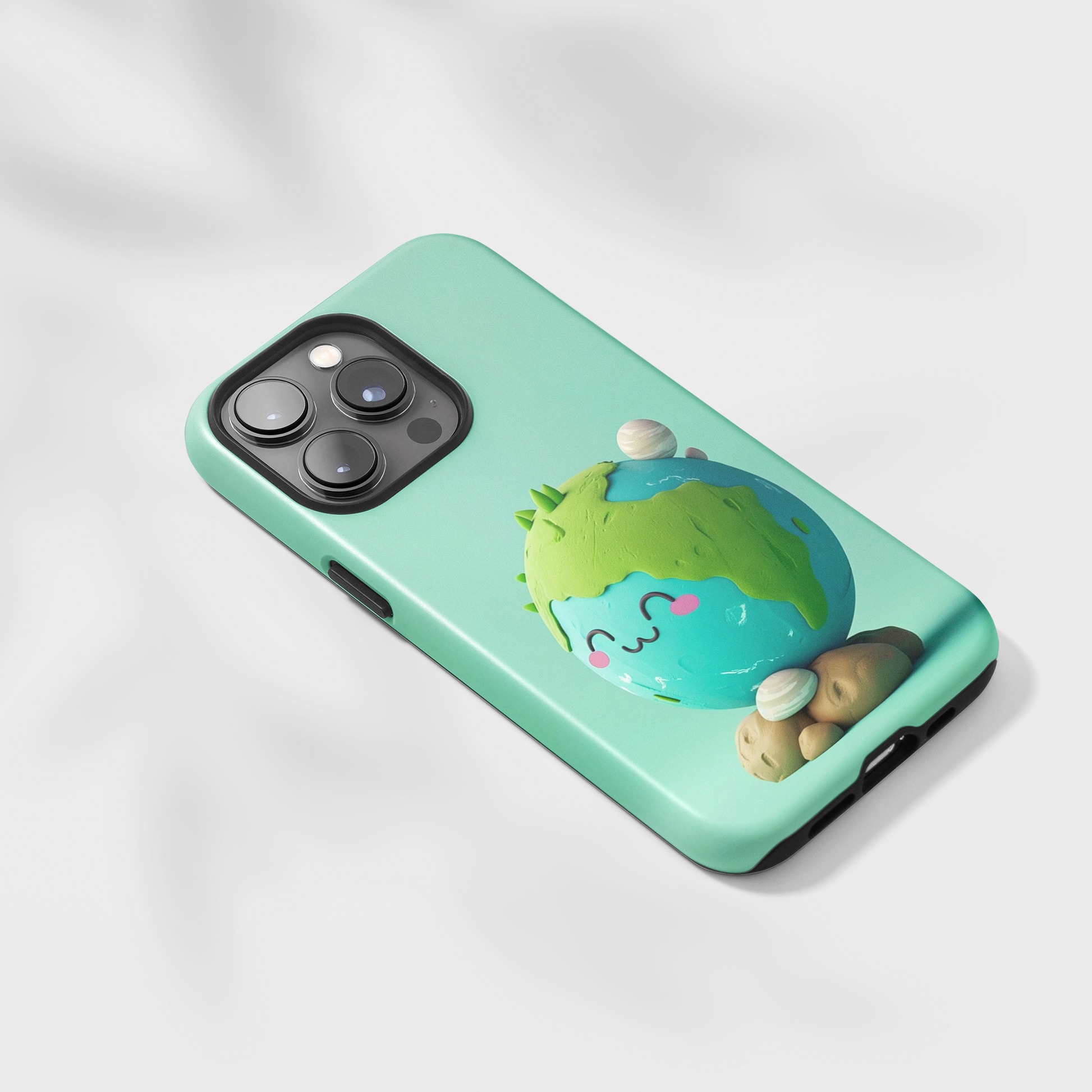 Adorable clay earth (iPhone MagSafe Case)Revolutionize your iPhone's look and feel with RIMA Tough Phone Case – ultimate protection meets elegant style for iPhone 11-15. Grab yours now! 🛡️📱RimaGallery