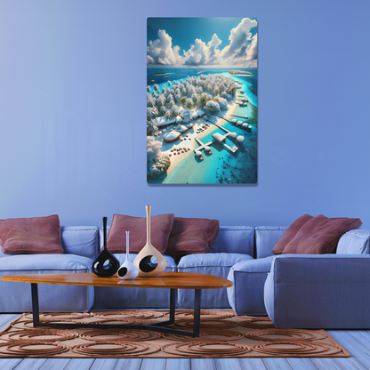 Iced Tropics (Acrylic)Make a statement with Iced Tropics acrylic prints. The 1⁄4" acrylic panel exudes the illusion of a smooth glass surface for vibrant artwork. Pre-installed hanging haRimaGallery